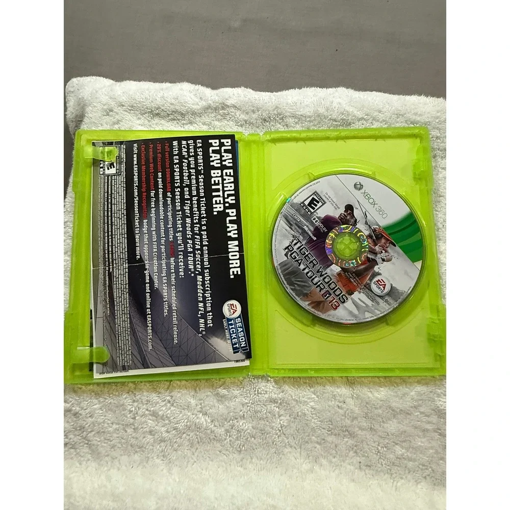 Tiger Woods PGA Tour 13‎ Xbox 360 Game Disc Case Manual Included